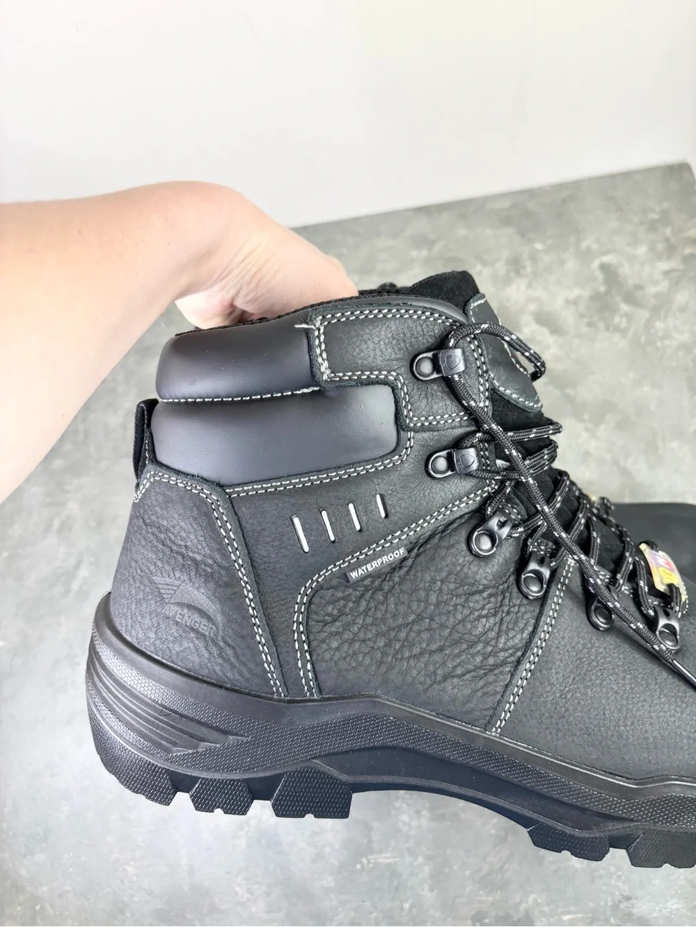 AVENGER MEN'S BLACK FOUNDATION WORK BOOTS COMPOSITE TOE size 15 new